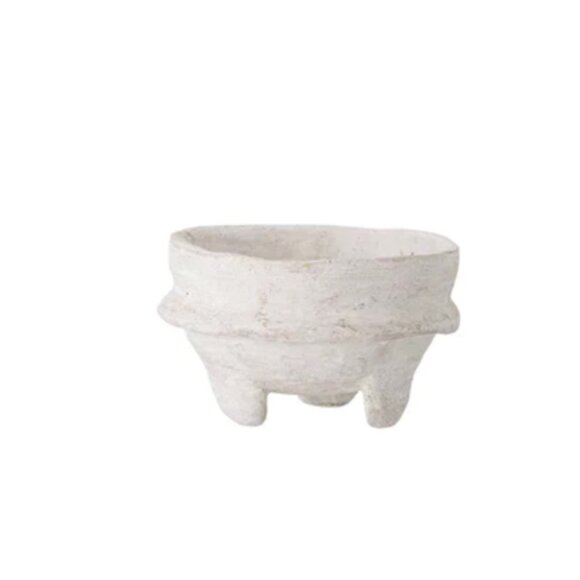 Decorative Paper Maché Footed Bowls - Picture 5 of 7